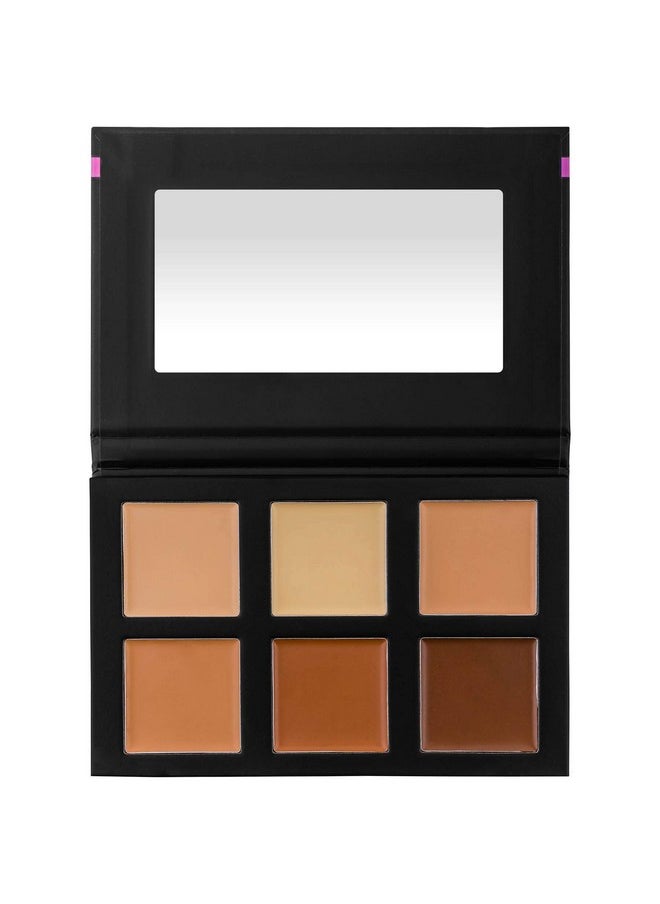 SHANY Foundation Cream Contour & Highlight Makeup Palette with Mirror - 6 Color Foundation Palette - FOUNDATION