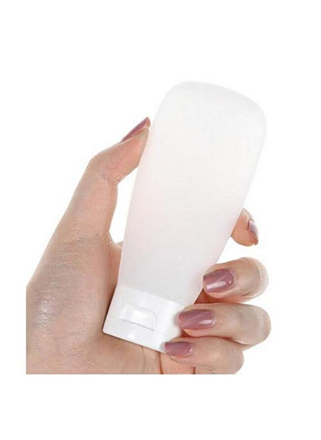 XINGZI 12PCS 30ML 1OZ Empty Clear Refillable Plastic Squeeze Bottles Cosmetic Soft Tubes With Flip Cap Makeup Lotion Shampoo Facial Cleanser Body Cream Bath Container Portable Cosmetics Travel Set