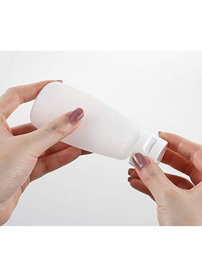 XINGZI 12PCS 30ML 1OZ Empty Clear Refillable Plastic Squeeze Bottles Cosmetic Soft Tubes With Flip Cap Makeup Lotion Shampoo Facial Cleanser Body Cream Bath Container Portable Cosmetics Travel Set
