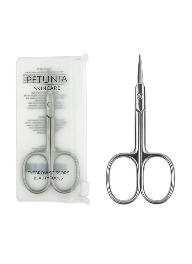 Straight Beauty Grooming Manicure Cuticle Scissors for Facial Hair, Nail, Moustache, Eyebrow, Eyelash, Nose, Ear, and Dry Skin, Men and Women, Stainless Steel