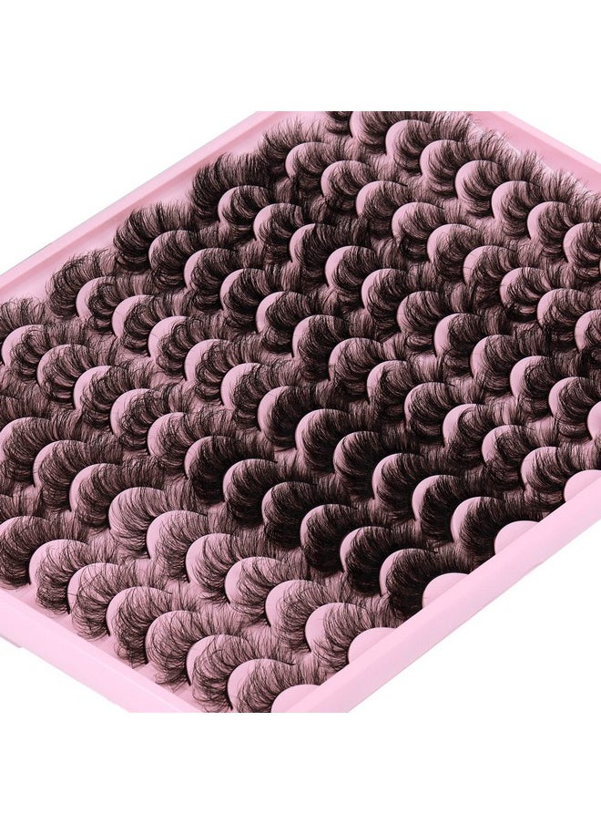 48 Pairs Mink Lashes Fluffy Thick Eyelashes 8 Styles Mixed Dramatic Long Faux Mink Eye lashes Pack 10D Curl Wholesale Luxury Soft Fake Eyelashes