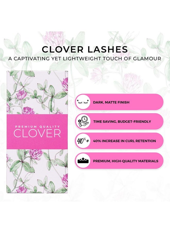 LLBA 5D W-Shaped Clover Eyelashes Extension | 0.07mm Thickness | C/CC/D Curl | 8mm-15mm Mixed & Single Length | Individual Eyelash Extensions | Easy Application & Long Lasting (0.07 D, 11mm)