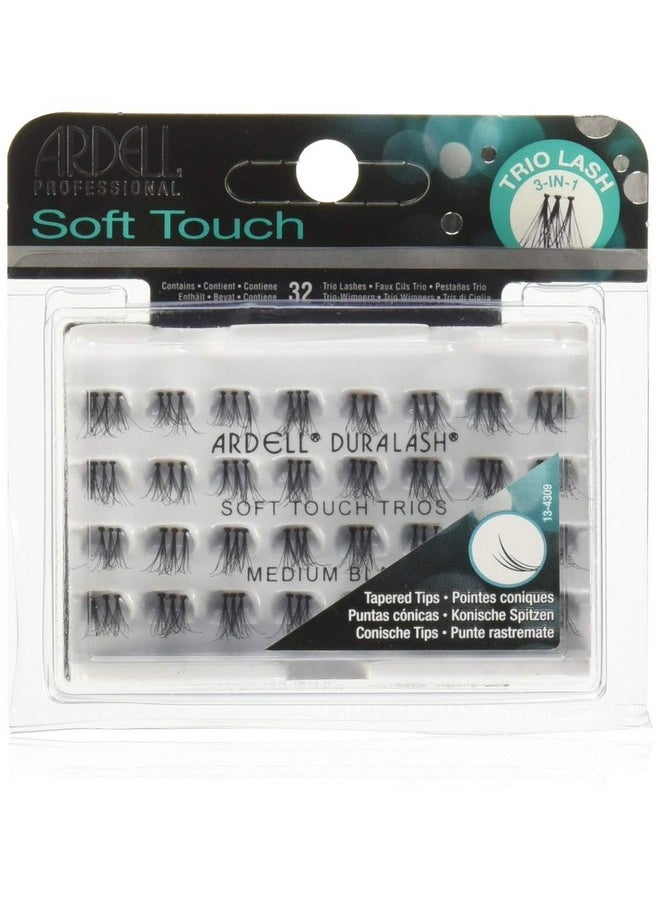 Ardell Soft Touch Trio Individuals Knotted, Medium Black