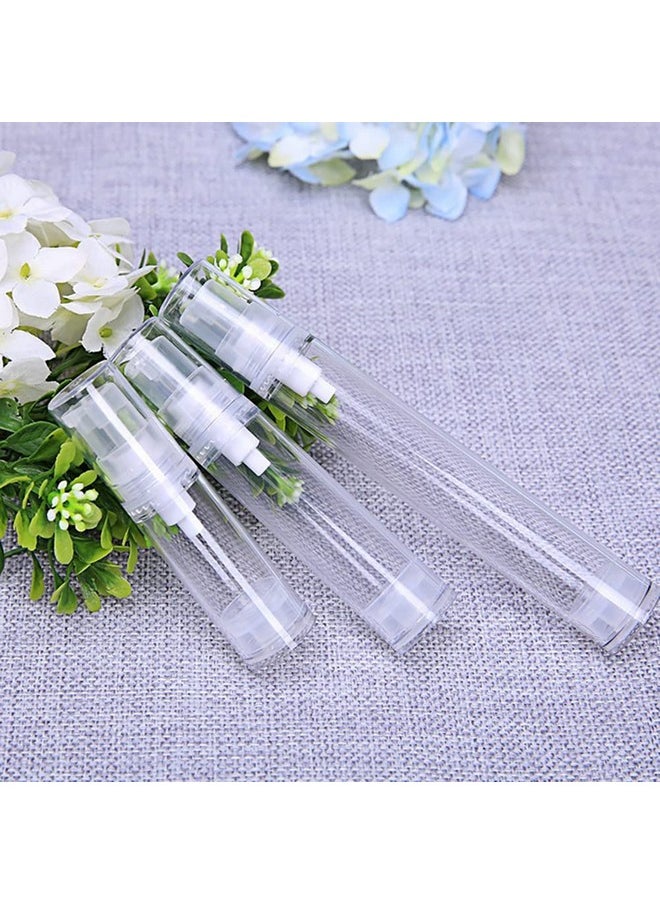 5ML Airless Pump Bottle-Empty Refillable Airless Vacuum Pump Cream Lotion Bottle Travel Bottles Toiletries Liquid Container for Cosmetic Make-up Pack of 6 (Transparent)