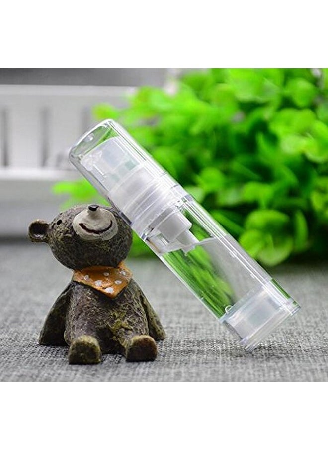 5ML Airless Pump Bottle-Empty Refillable Airless Vacuum Pump Cream Lotion Bottle Travel Bottles Toiletries Liquid Container for Cosmetic Make-up Pack of 6 (Transparent)