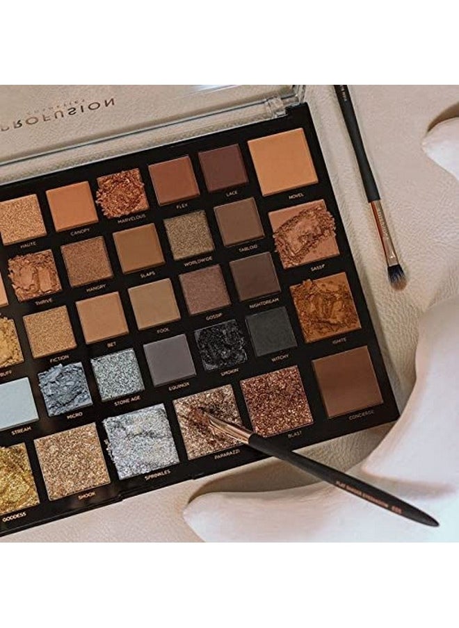 Profusion Cosmetics Moonstone 42 Shade Palette Matte Satin Shimmer Metallic Nude Smoky Eyeshadow Pallete Beauty Cosmetics Highly Pigment Powder Long Lasting Blendable