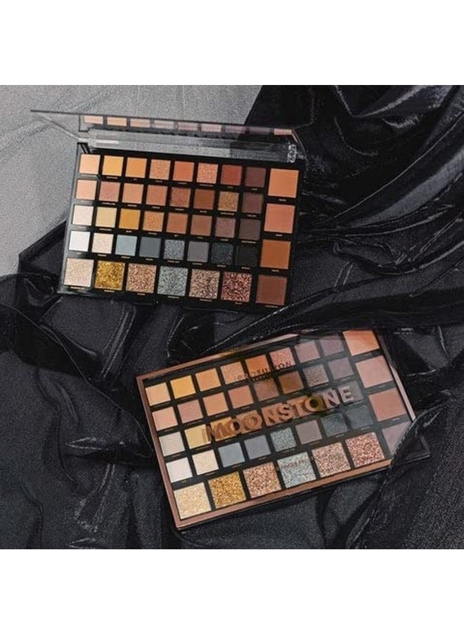 Profusion Cosmetics Moonstone 42 Shade Palette Matte Satin Shimmer Metallic Nude Smoky Eyeshadow Pallete Beauty Cosmetics Highly Pigment Powder Long Lasting Blendable