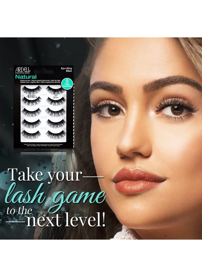 Ardell False Eyelashes Natural 101 Black, (5 pairs pack)