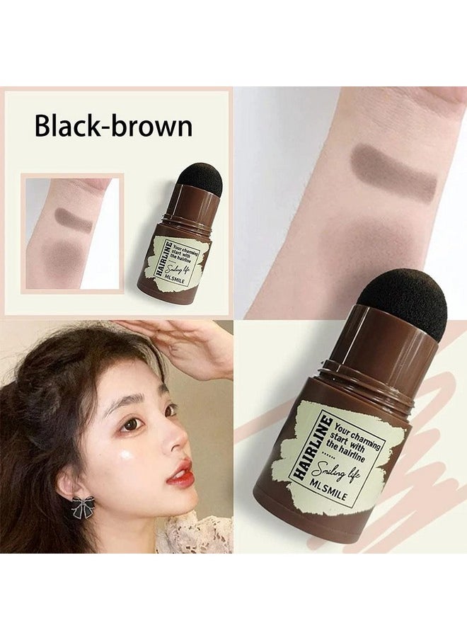 Eyebrow Stamp Shaping Kit, One Step Brow Stamp Stencil Kit Waterproof Eye Brow Stamp Makeup Tools Eyebrow Definer with 6 Reusable Eyebrow Stencils (Dark Brown)