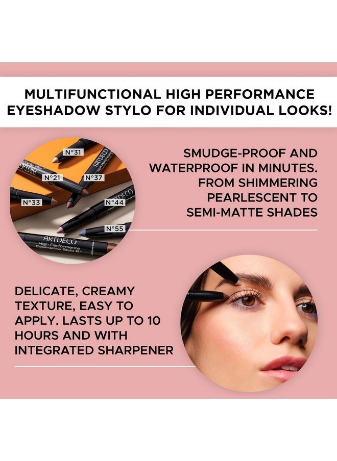 ARTDECO High Performance Eyeshadow Stylo - Shimmering Cinnamon №21 - 3in1 Stick: Eyeshadow, Eyeliner & Kajal - Glides On & Blends Easily - Up to 10 Hours of Wear - Eye Makeup - Pencil - 0.04 Oz