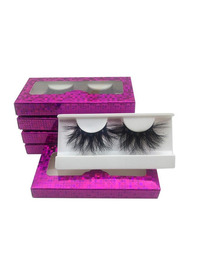 Wholesale 25mm Mink Lashes Mikiwi E01-5, Real Mink EyeLashes, Thick HandMade Full Strip Lashes, Crueltyl Free Fluffy Lash, Dramatic Lashes for Halloween Party, 3D Mink Lashes Bulk Pack-5