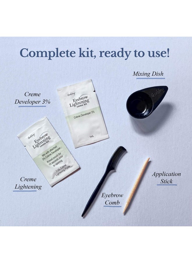 Godefroy Eyebrow Color Lightening Crème Single Use Application Kit