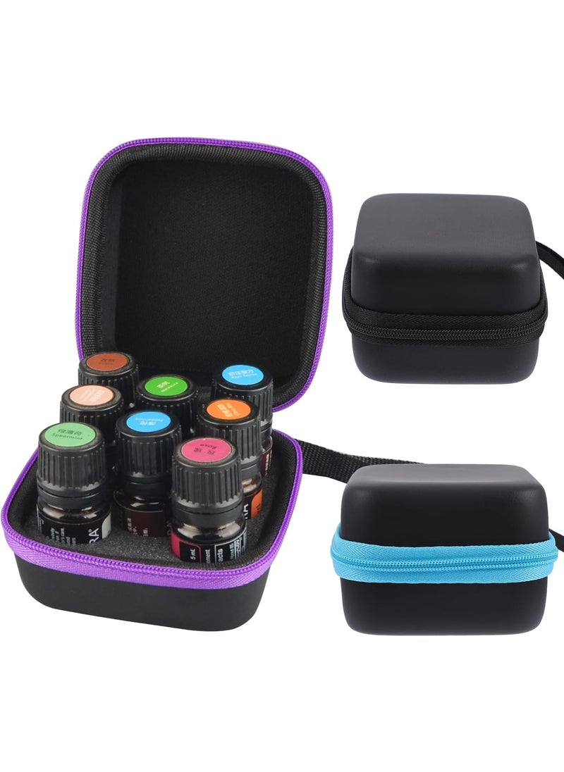 FOMIYES Compact Perfume and Essential Oil Travel Organizer - Black Miniature Storage Pouch for Bottles - Includes Single Essential Oil Storage Box Handy Pocket Perfume Bag