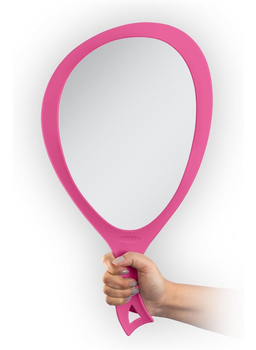 Zadro Salon Professional Extra Large Hand Mirror with Handle, 10