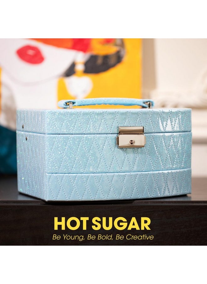 Hot Sugar Girls Makeup Kit for Birthday Gift, All in One Beginner Makeup Kit for Women Full Kit, Christmas Makeup Set for Teens 10 12 13 16 Includes Real Cosmetics and Makeup Tools (BLUE)