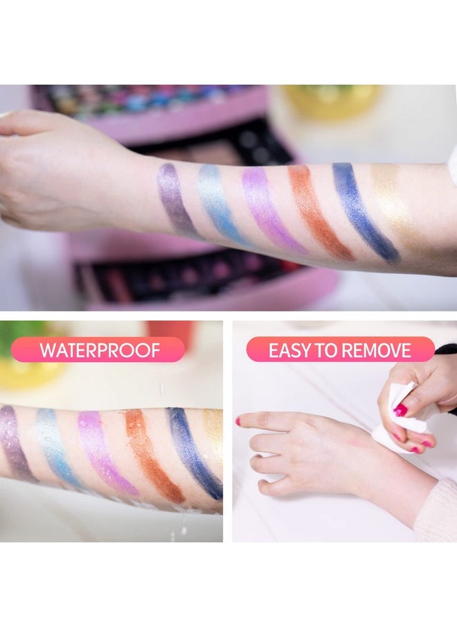 Hot Sugar Girls Makeup Kit for Birthday Gift, All in One Beginner Makeup Kit for Women Full Kit, Christmas Makeup Set for Teens 10 12 13 16 Includes Real Cosmetics and Makeup Tools (BLUE)