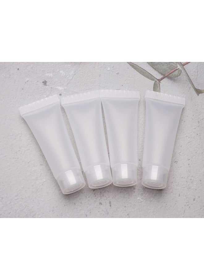 sowaka Empty Refillable Tube 20 Pcs 10 ML Plastic Squeezable Soft Cosmetic Containers Travel Bottles Holder for Lotion Cosmetic Makeup Sample Vial Jar Pot Case DIY Project