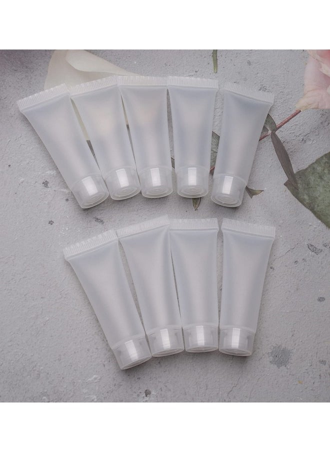 sowaka Empty Refillable Tube 20 Pcs 10 ML Plastic Squeezable Soft Cosmetic Containers Travel Bottles Holder for Lotion Cosmetic Makeup Sample Vial Jar Pot Case DIY Project