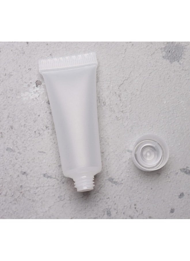 sowaka Empty Refillable Tube 20 Pcs 10 ML Plastic Squeezable Soft Cosmetic Containers Travel Bottles Holder for Lotion Cosmetic Makeup Sample Vial Jar Pot Case DIY Project