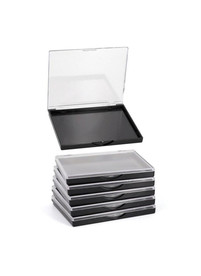AJLTPA Magnetic Makeup Palette with Clear Top, 5 Pack Empty Eyeshadow Palettes depots Travel Storage Box for DIY Cosmetics Bronzer Highlights Powder (Small Palette - 4.8
