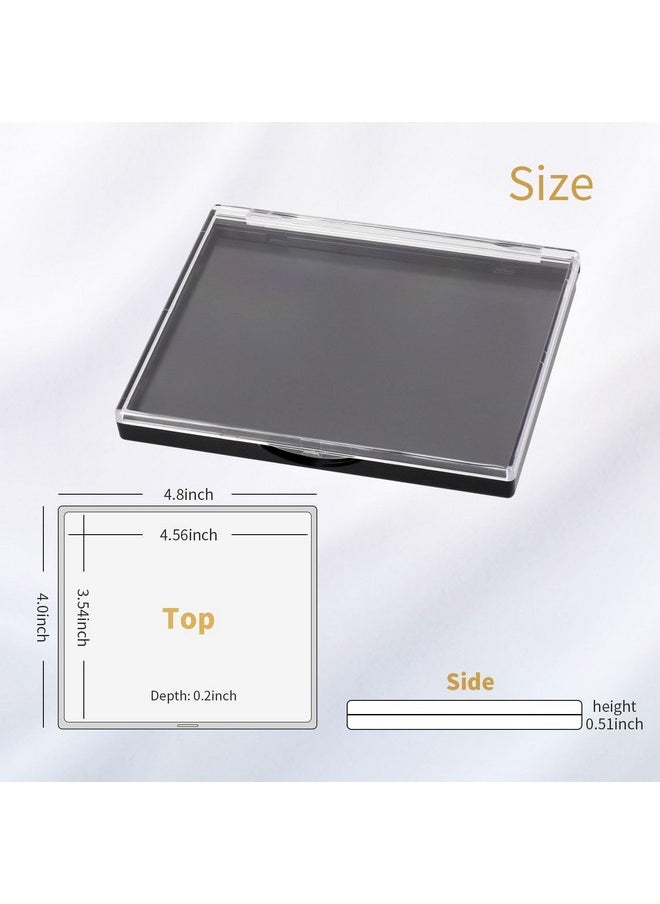 AJLTPA Magnetic Makeup Palette with Clear Top, 5 Pack Empty Eyeshadow Palettes depots Travel Storage Box for DIY Cosmetics Bronzer Highlights Powder (Small Palette - 4.8