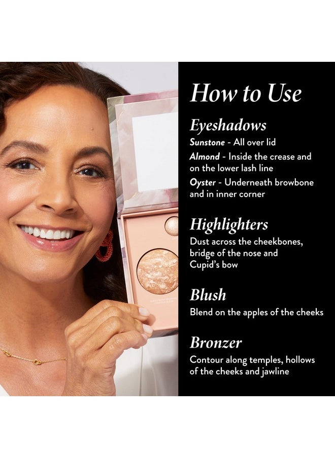 LAURA GELLER NEW YORK The Best of the Best Baked Palette - Full Size - Includes Bronzer, Blush, 2 Highlighters and 3 Eyeshadows - Travel-Friendly