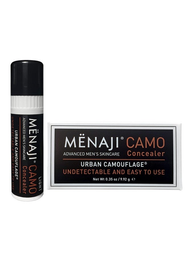MËNAJI URBAN CAMOUFLAGE® Concealer Stick for Men - Skin Foundation Concealer for Dark Circles, Acne, Under Eye - Corrector - Mens Cosmetics - Undetectable Full Coverage - Mens Makeup - Light -0.35oz