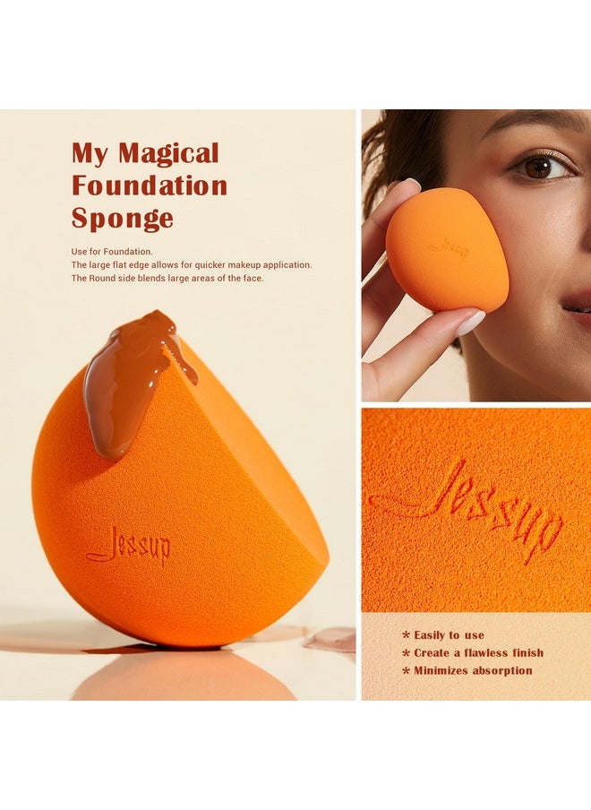 Jessup Makeup Sponge Set, 3pcs Make up Sponges for Face Soft Beauty Sponges Foundation Sponge Makeup Blender Concealer Sponge, SP013