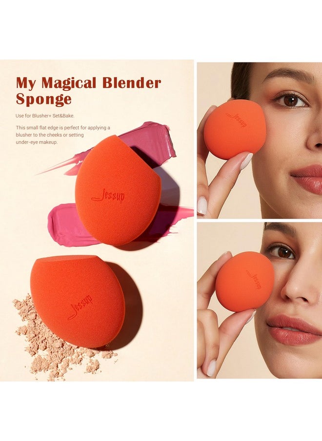 Jessup Makeup Sponge Set, 3pcs Make up Sponges for Face Soft Beauty Sponges Foundation Sponge Makeup Blender Concealer Sponge, SP013