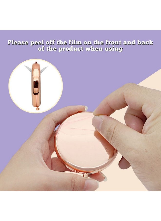 Jielahua Daughter Inspirational Gift, Daughter Gifts from Mom, Daughter Birthday Gift Ideas, Rose Gold Compact Makeup Mirror for Her, Daughter Christmas Graduation Wedding Gift, Present for Daughter