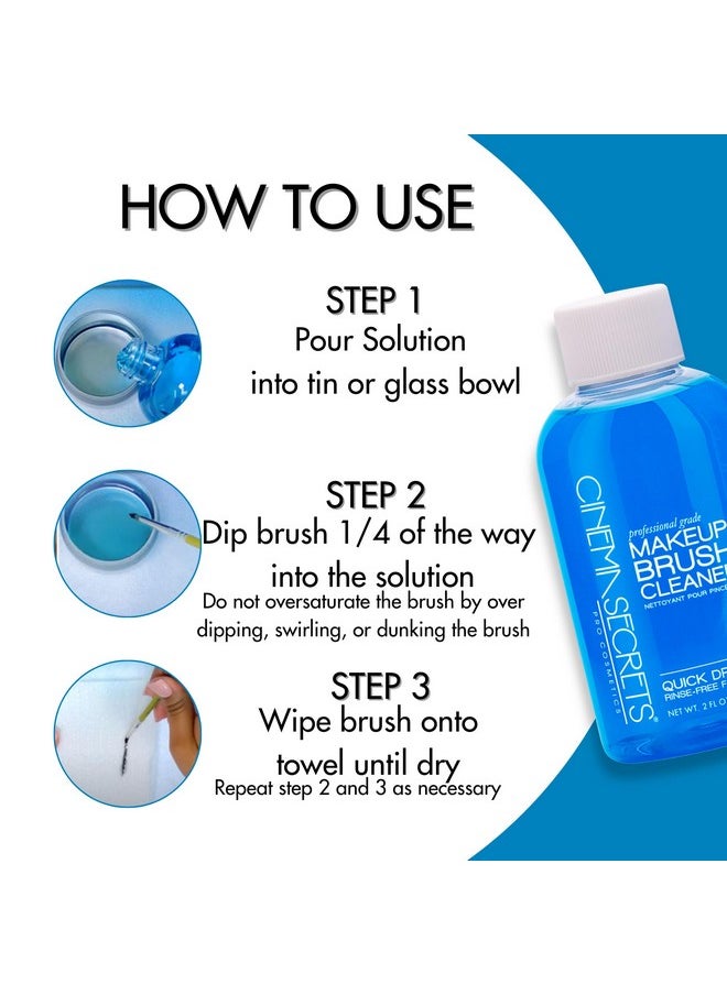 Cinema Secrets Professional Makeup Brush Cleaner Kit, 2 fl oz, Vanilla