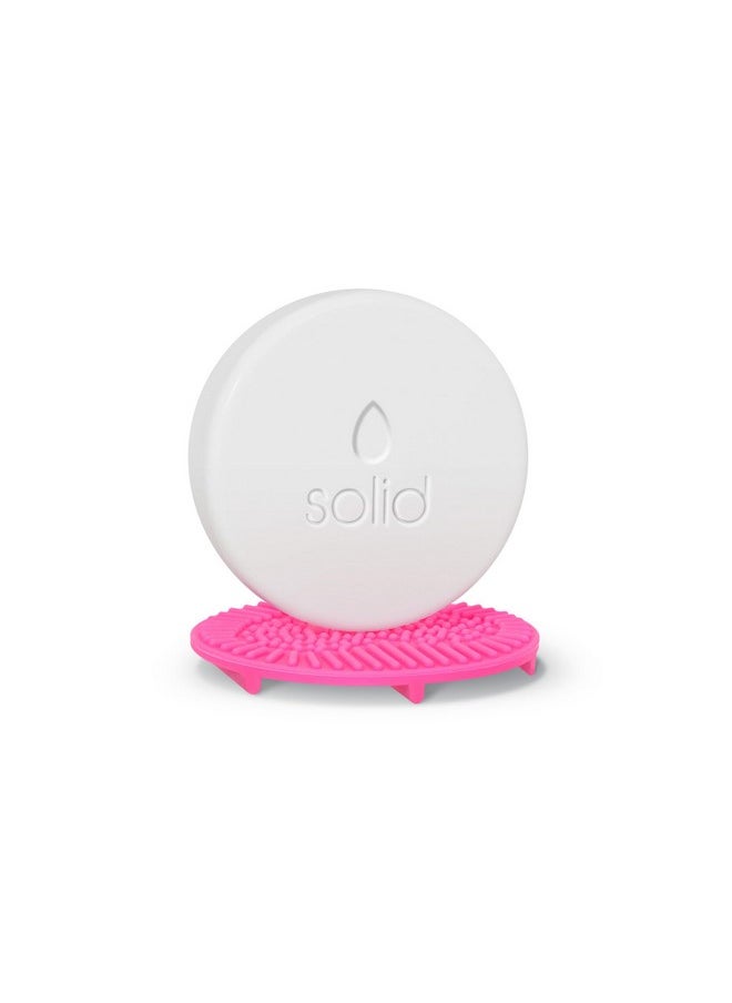 Beautyblender® | Blendercleanser® Solid Lavender Makeup Sponge & Brush Cleanser + Silicone Scrub Mat, Cleansing Tool & Scented Makeup Sponge Cleaner, Vegan, Cruelty Free, Made in the USA, 1 oz