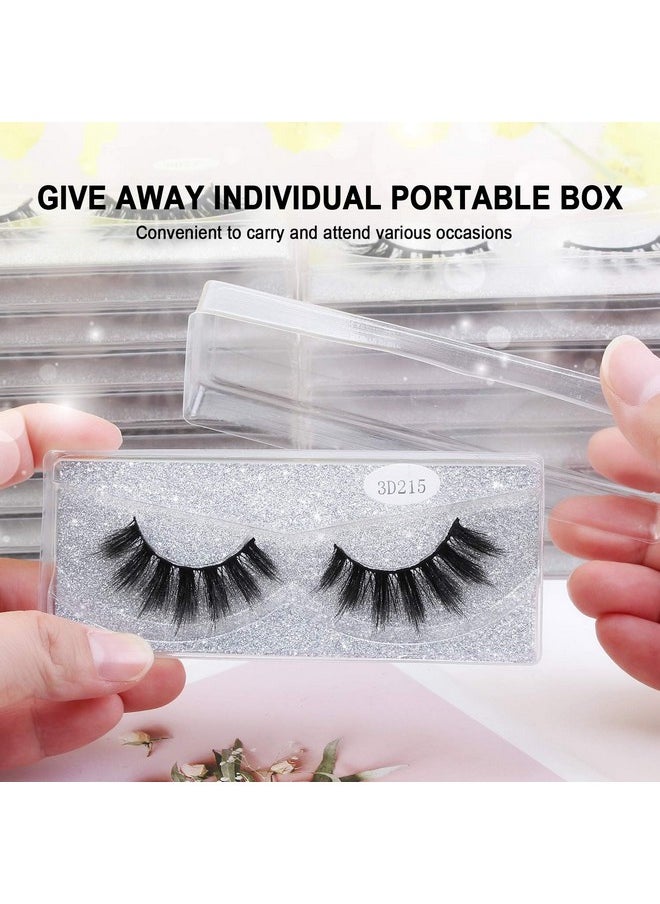 MAGEFY 30 Pairs 6 Styles Faux Mink Eyelashes, 16mm-20mm Lashes Natural Look to Dramatic False Eyelashes, Handmade Reusable Fake Eyelashes with Portable Boxes