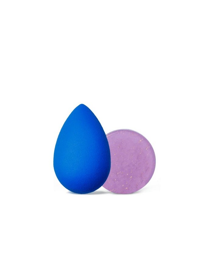 Beautyblender® | Blending Queen Blend and Cleanse Set, Sapphire sponge and Speckled Violet Cleanser