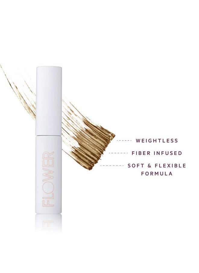 FLOWER BEAUTY By Drew Barrymore Fiber Fix Eyebrow Gel - Tinted Brow Mascara + Fixative for Eyebrows -Long-Lasting + Natural Finish -Vegan + Cruelty-Free - Blonde