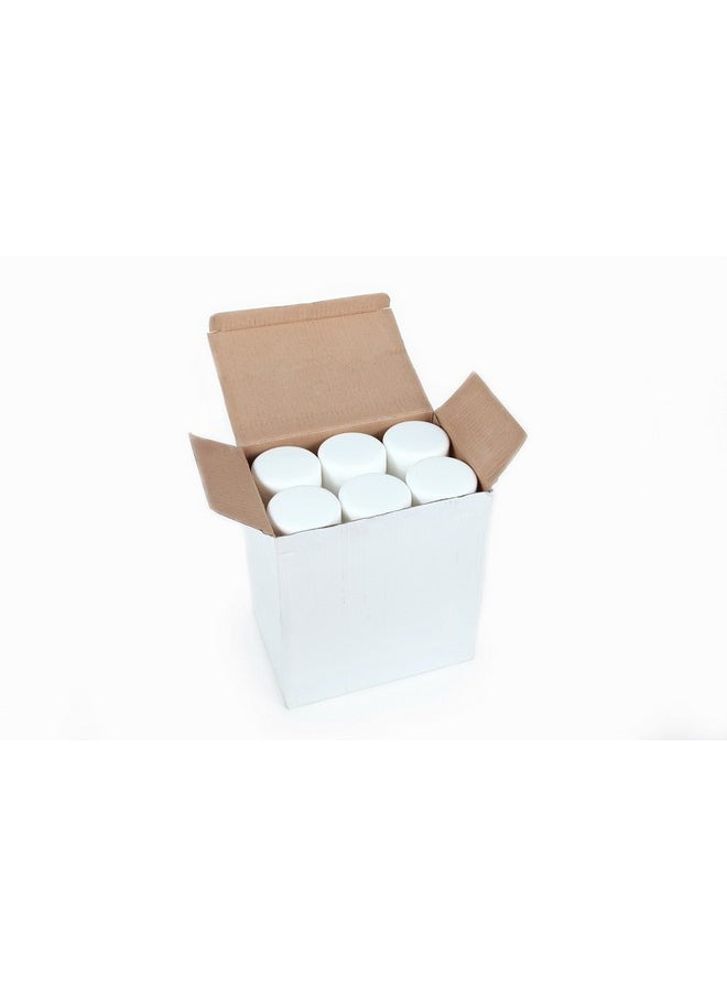 Vivaplex, 24, White, 2 oz Cosmetic Jars, with Liners and Dome Lids