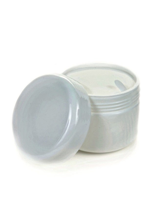 Vivaplex, 24, White, 2 oz Cosmetic Jars, with Liners and Dome Lids