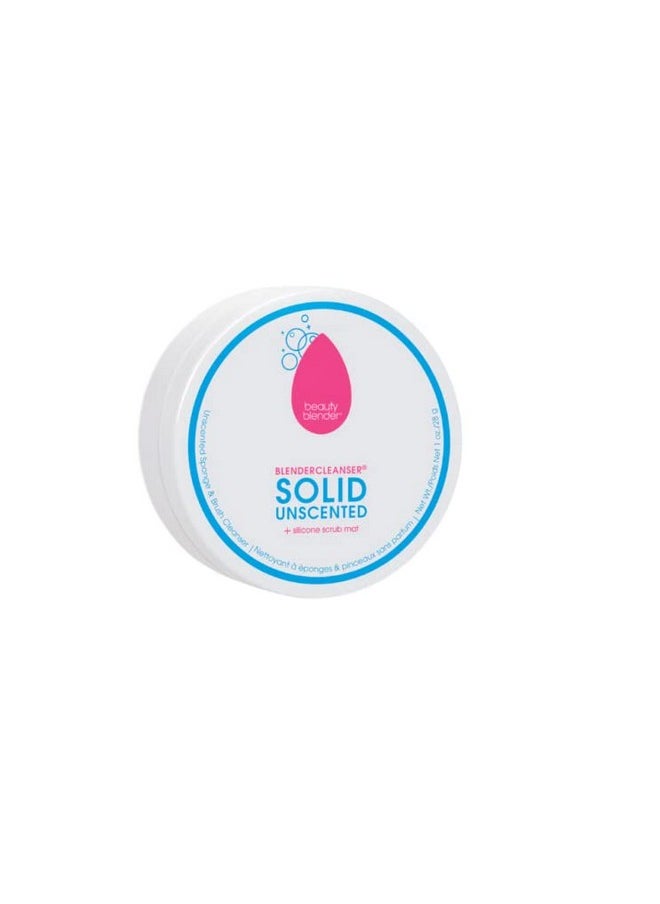 Beautyblender® | Blendercleanser® Solid Unscented Makeup Sponge & Brush Cleanser + Silicone Scrub Mat | Professional Cleansing Tool, Makeup Sponge Cleaner, Vegan & Cruelty Free, Made in USA