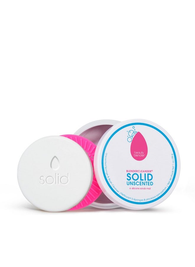 Beautyblender® | Blendercleanser® Solid Unscented Makeup Sponge & Brush Cleanser + Silicone Scrub Mat | Professional Cleansing Tool, Makeup Sponge Cleaner, Vegan & Cruelty Free, Made in USA