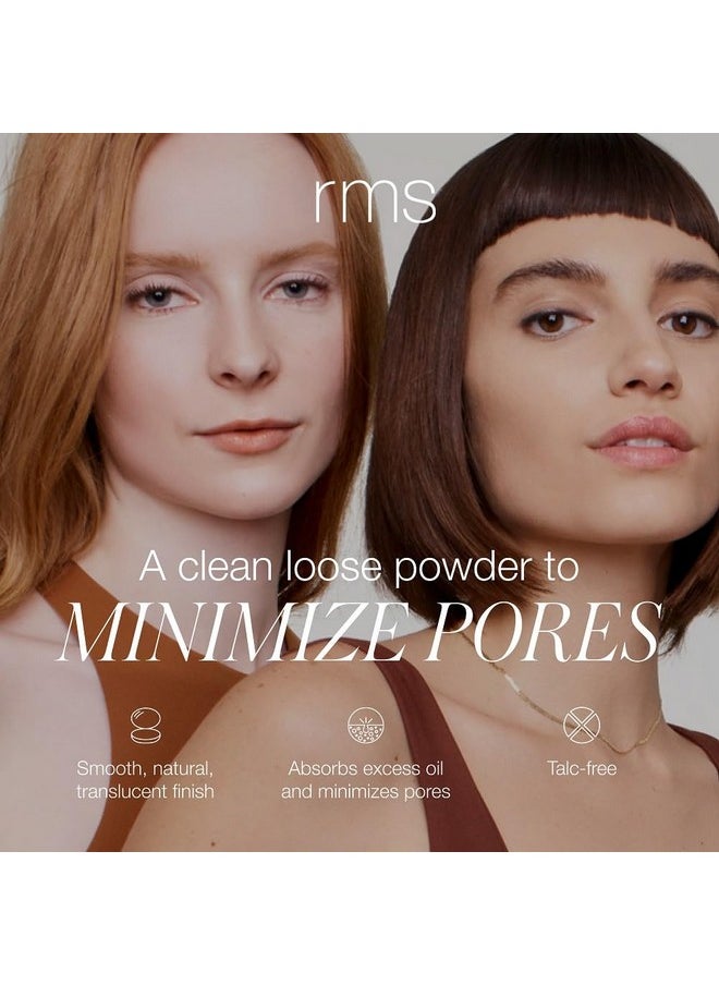 RMS Beauty UnPowder, Finishing Powder Makeup, Pore Minimizer for Face, Talc Free Setting Powder, Translucent Powder, Loose Powder Makeup, Face Powder