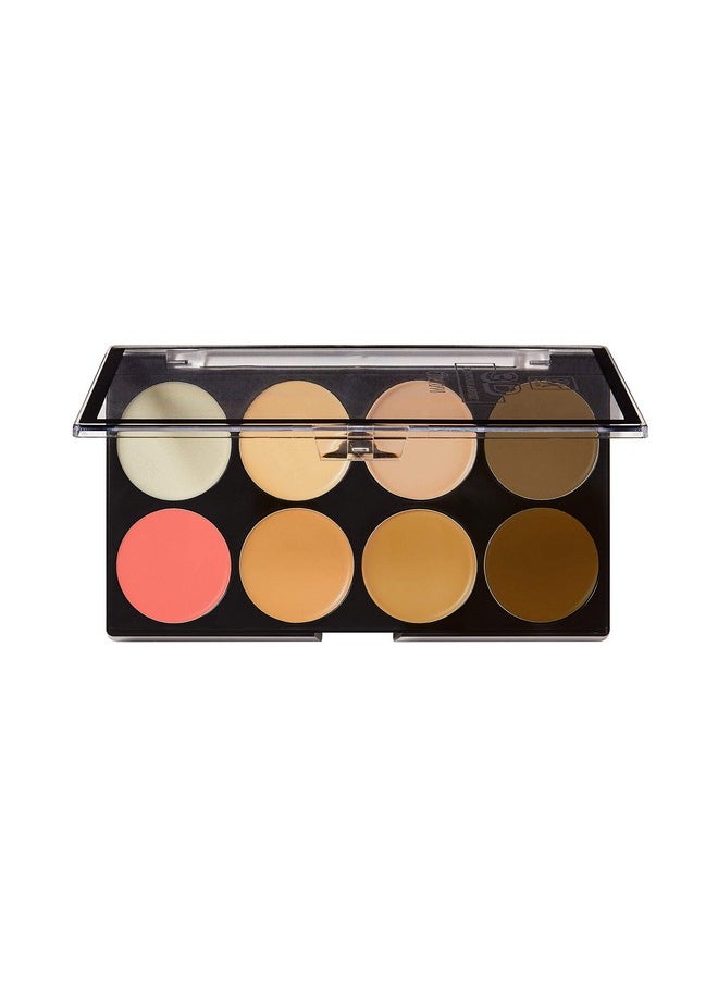 Ruby Kisses Flawless Finish with 3D Contour Cream Makeup Palette - Lightweight, Multi-Palette, Contouring Foundation, Creamy, Sculpt &Highlighting, Define Cheekbones (Light)