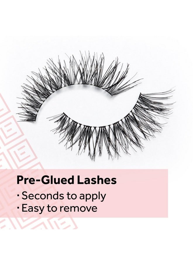 Eylure Pre-Glued Wispy Light Texture Eyelashes, No.117, Twin Pack