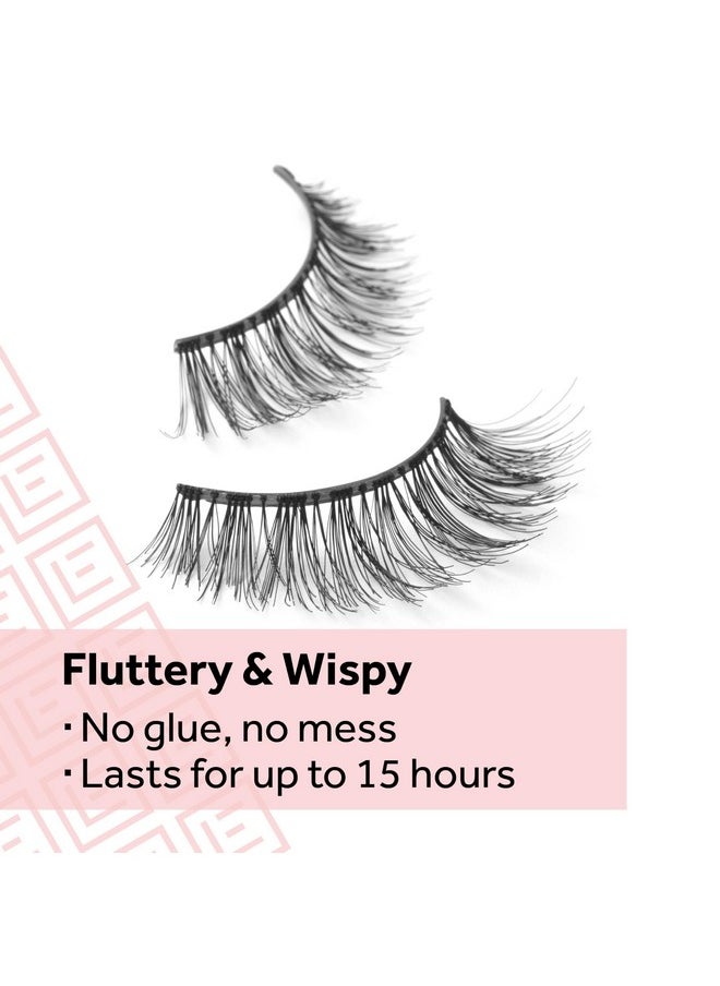 Eylure Pre-Glued Wispy Light Texture Eyelashes, No.117, Twin Pack