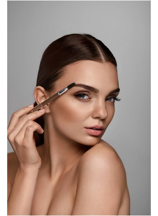 ZUZU LUXE Cream Brow Pencil (Flax - Blonde), Effortlessy sculpt and define eyebrows, natural finish, creamy formula. Natural, Paraben Free, Vegan, Gluten-free,Cruelty-free, Non GMO, 0.044 oz.