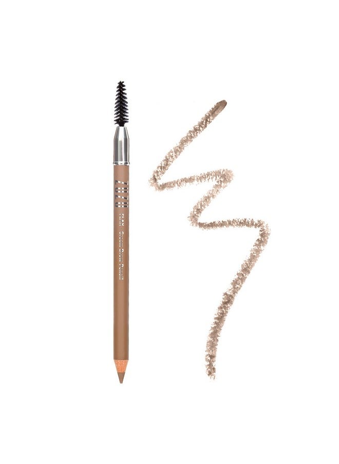 ZUZU LUXE Cream Brow Pencil (Flax - Blonde), Effortlessy sculpt and define eyebrows, natural finish, creamy formula. Natural, Paraben Free, Vegan, Gluten-free,Cruelty-free, Non GMO, 0.044 oz.