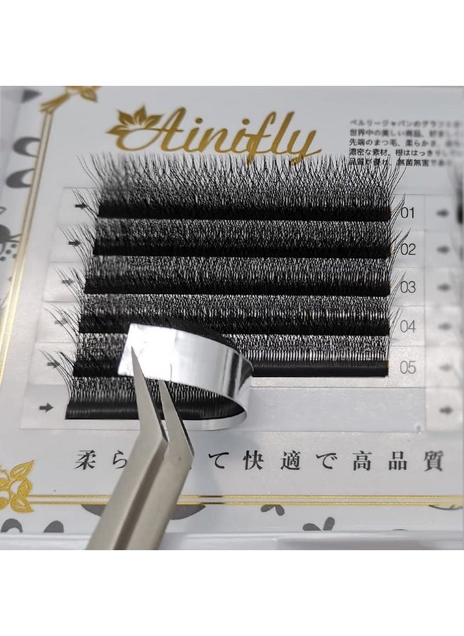 W Lashes 0.05Mm C/D Curl 4D Mink Eyelashes Black Natural Soft Eyelash 3D/4D Premade Volume Fans False Lash Yy Eyelash Extensions (W 0.05Mm D 11Mm)