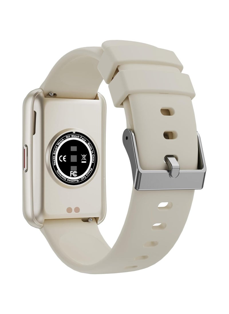 Swiss Military Rhine2 Smart Band 1.57” Display, Bluetooth Calling, Multi Language, Health & Sports Tracking, 7 Days Battery, IP67, iOS/Android Compatible, White Strap