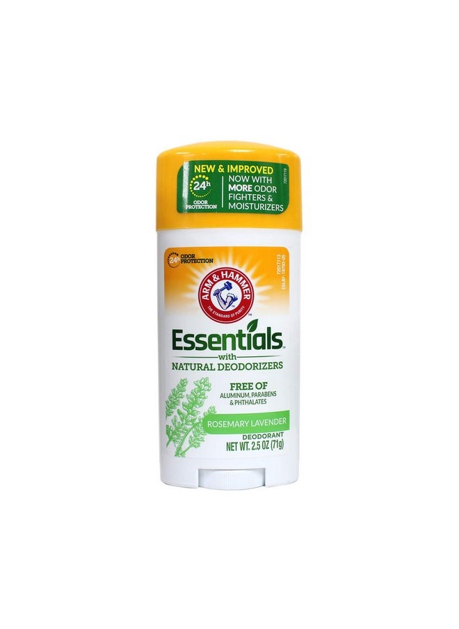 Arm & Hammer Essentials Natural Deodorant, Fresh, 2.5 Oz (Pack of 6)
