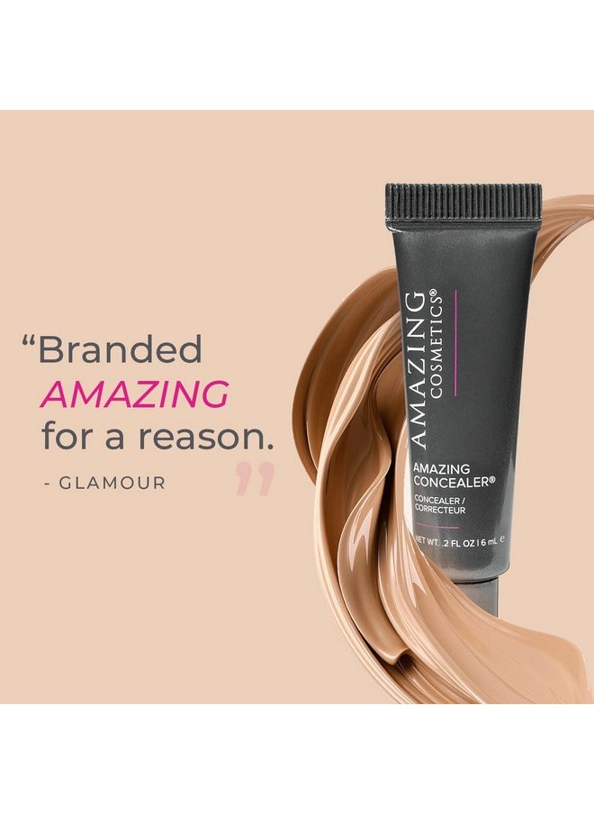 AmazingCosmetics Amazing Concealer, multipurpose full coverage concealer, 0.2 Oz, Medium Beige