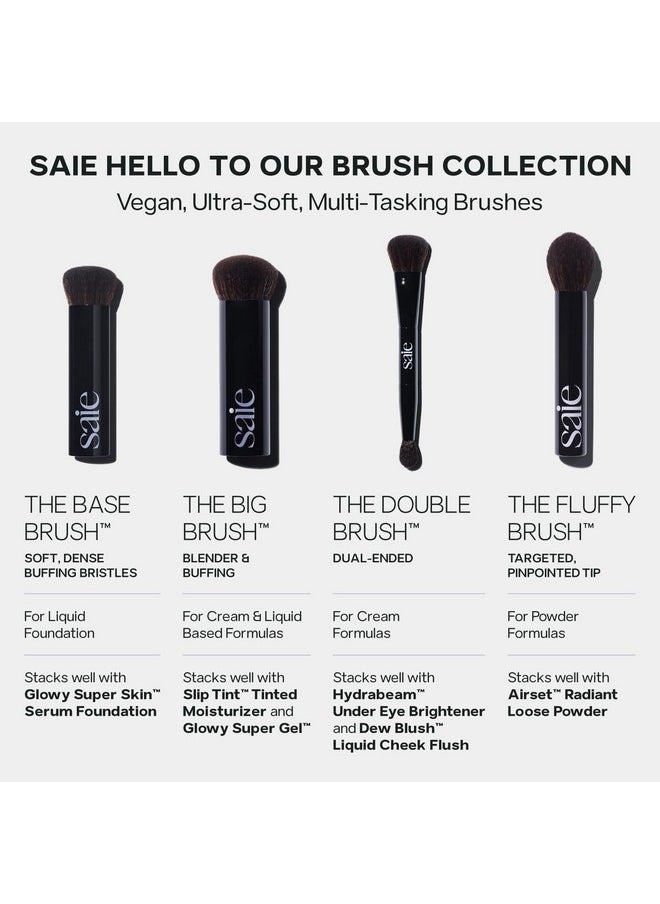 Saie The Big Brush - Soft, Multi-Use Liquid Foundation Brush for Buffing, Blending & Building - Dense Makeup Brush with Cruelty-Free, Synthetic Bristles (1 Count)